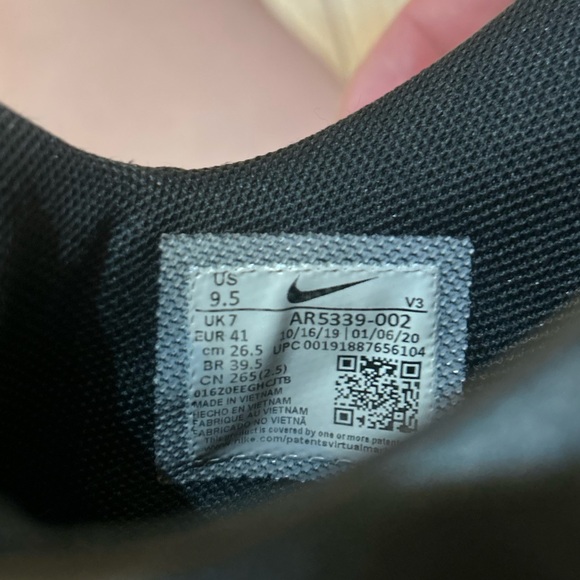 Nike Air Force 1 Sage Low Black size 9.5 Women’s - Picture 5 of 7